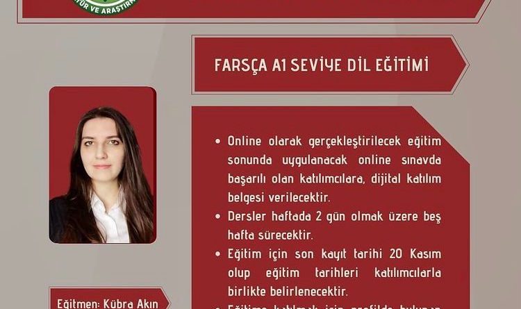 farsça dil eğitimi