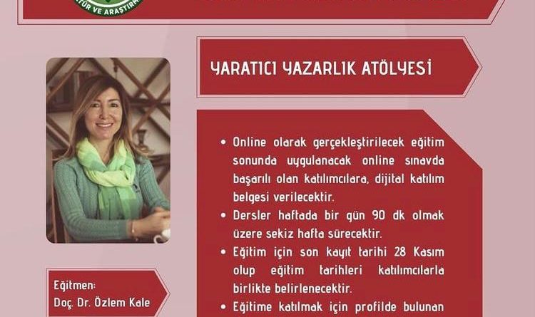 yaratıcı yazarlık atölyesi