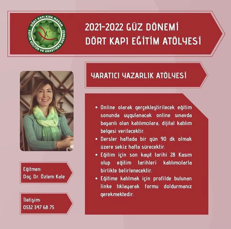 yaratıcı yazarlık atölyesi